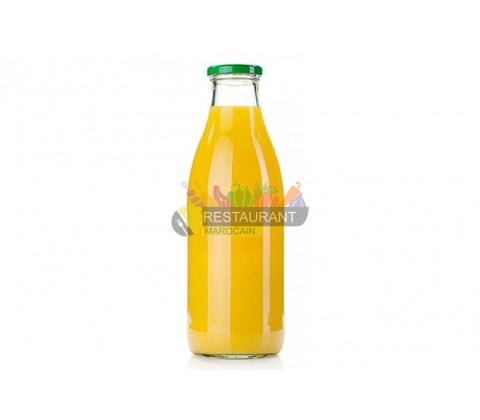 Jus d'orange bouteille verre