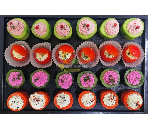 Canapés Fraîcheurs Végétariens (100 pièces)