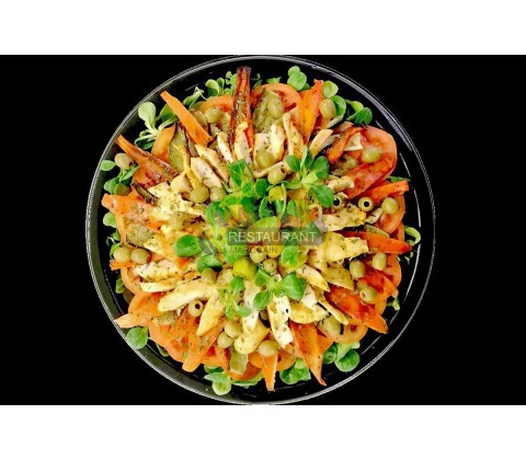 Salade de Légumes Rotis et Poulet