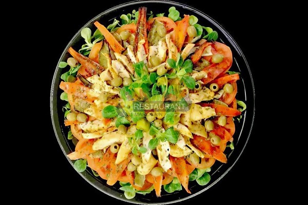 Salade de Légumes Rotis et Poulet