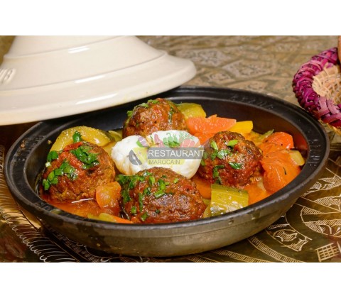 Tajine Kefta au Bœuf et ratatouille de Tunis