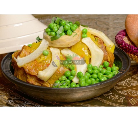 Tajine d'Agneau Petits Pois et Fond d’Artichaut