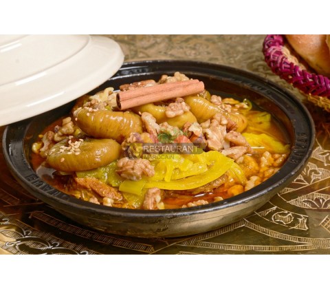 Tajine d'Agneau Figues et Noix, livraison tajine paris et region parisienne