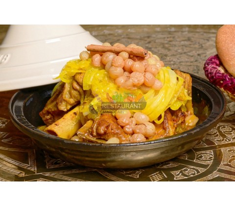 Tajine Agneau Fès-Corinthe, livraison tajine paris et region parisienne