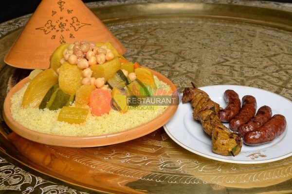 Couscous Brochettes Merguez, livraison couscous paris et region parisienne