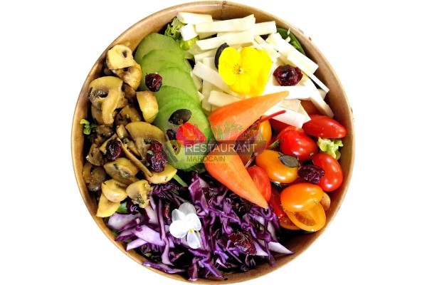 Salade Conception Crudités et Cranberries, livraison salade fraiche
