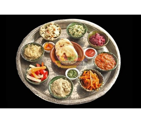 Kémia Marocaine aux 6 mets Froid, livraison salade fraiche