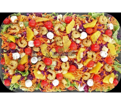 Salade Gambas Chèvre