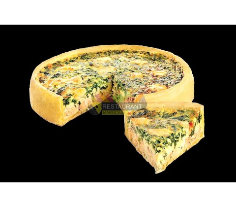 Quiche Saumon Epinard 10/12 personnes
