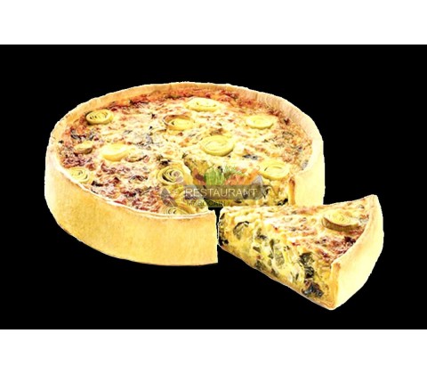 quiche poireaux emmental 10/12 personnes